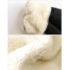 imageYeokou Unisex Boys Girls Kids Winter Sherpa Lined Zip Up Sweatshirt Jacket HoodieBlack