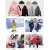 imageYeokou Unisex Boys Girls Kids Winter Sherpa Lined Zip Up Sweatshirt Jacket HoodieDarkgrey