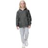 imageYeokou Unisex Boys Girls Kids Winter Sherpa Lined Zip Up Sweatshirt Jacket HoodieDarkgrey
