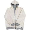 imageYeokou Unisex Boys Girls Kids Winter Sherpa Lined Zip Up Sweatshirt Jacket HoodieLightgrey