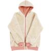 imageYeokou Unisex Boys Girls Kids Winter Sherpa Lined Zip Up Sweatshirt Jacket HoodiePink