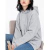 imageYeokou Womens Athletic Hoodies Sherpa Fleece Lined Workout Pullover Winter Warm Thicken SweatshirtLightgrey