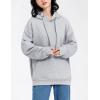 imageYeokou Womens Athletic Hoodies Sherpa Fleece Lined Workout Pullover Winter Warm Thicken SweatshirtLightgrey