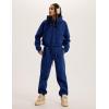 imageYeokou Womens Fleece 2 Piece Outfits Sweatsuits Pullover Hoodie Sweatshirt Jogger Pants Tracksuits SetBlue