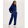 imageYeokou Womens Fleece 2 Piece Outfits Sweatsuits Pullover Hoodie Sweatshirt Jogger Pants Tracksuits SetBlue