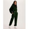 imageYeokou Womens Fleece 2 Piece Outfits Sweatsuits Pullover Hoodie Sweatshirt Jogger Pants Tracksuits SetDarkgreen