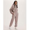 imageYeokou Womens Fleece 2 Piece Outfits Sweatsuits Pullover Hoodie Sweatshirt Jogger Pants Tracksuits SetDustypink
