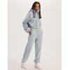 imageYeokou Womens Fleece 2 Piece Outfits Sweatsuits Pullover Hoodie Sweatshirt Jogger Pants Tracksuits SetGrey