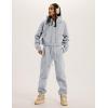 imageYeokou Womens Fleece 2 Piece Outfits Sweatsuits Pullover Hoodie Sweatshirt Jogger Pants Tracksuits SetGrey