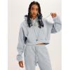 imageYeokou Womens Fleece 2 Piece Outfits Sweatsuits Pullover Hoodie Sweatshirt Jogger Pants Tracksuits SetGrey
