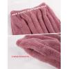 imageYeokou Womens Fleece Pajamas Sets Fluffy Sleepwear Warm Sherpa Pullover Pants with PocketsPink