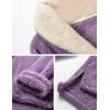 imageYeokou Womens Fleece Pajamas Sets Fluffy Sleepwear Warm Sherpa Pullover Pants with PocketsPurple
