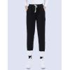 imageYeokou Womens Sherpa Lined Sweatpants Winter Warm Fleece Joggers Casual Lounge PantsBlack