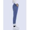 imageYeokou Womens Sherpa Lined Sweatpants Winter Warm Fleece Joggers Casual Lounge PantsBlue