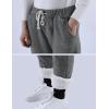 imageYeokou Womens Sherpa Lined Sweatpants Winter Warm Fleece Joggers Casual Lounge PantsDark Grey