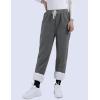 imageYeokou Womens Sherpa Lined Sweatpants Winter Warm Fleece Joggers Casual Lounge PantsDark Grey