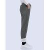 imageYeokou Womens Sherpa Lined Sweatpants Winter Warm Fleece Joggers Casual Lounge PantsDark Grey