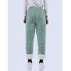 imageYeokou Womens Sherpa Lined Sweatpants Winter Warm Fleece Joggers Casual Lounge PantsGreen