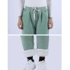 imageYeokou Womens Sherpa Lined Sweatpants Winter Warm Fleece Joggers Casual Lounge PantsGreen
