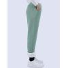 imageYeokou Womens Sherpa Lined Sweatpants Winter Warm Fleece Joggers Casual Lounge PantsGreen