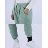 imageYeokou Womens Sherpa Lined Sweatpants Winter Warm Fleece Joggers Casual Lounge PantsGreen