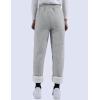 imageYeokou Womens Sherpa Lined Sweatpants Winter Warm Fleece Joggers Casual Lounge PantsLight Grey