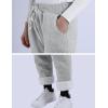imageYeokou Womens Sherpa Lined Sweatpants Winter Warm Fleece Joggers Casual Lounge PantsLight Grey