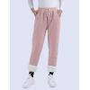 imageYeokou Womens Sherpa Lined Sweatpants Winter Warm Fleece Joggers Casual Lounge PantsPink