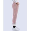 imageYeokou Womens Sherpa Lined Sweatpants Winter Warm Fleece Joggers Casual Lounge PantsPink