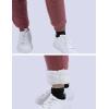 imageYeokou Womens Sherpa Lined Sweatpants Winter Warm Fleece Joggers Casual Lounge PantsWine Red