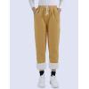 imageYeokou Womens Sherpa Lined Sweatpants Winter Warm Fleece Joggers Casual Lounge PantsYellow