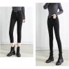 imageYeokou Womens Warm Sherpa Fleece Lined Stretch Slim Denim Leggings Thick Skinny Winter JeansBlack