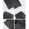 imageYeokou Womens Warm Sherpa Fleece Lined Stretch Slim Denim Leggings Thick Skinny Winter JeansDarkgrey