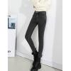 imageYeokou Womens Warm Sherpa Fleece Lined Stretch Slim Denim Leggings Thick Skinny Winter JeansDarkgrey
