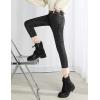imageYeokou Womens Warm Sherpa Fleece Lined Stretch Slim Denim Leggings Thick Skinny Winter JeansDarkgrey