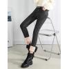 imageYeokou Womens Warm Sherpa Fleece Lined Stretch Slim Denim Leggings Thick Skinny Winter JeansDarkgrey