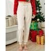 imageYeokou Womens Warm Sherpa Lined Athletic Sweatpants Jogger Fleece PantsBeige