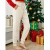 imageYeokou Womens Warm Sherpa Lined Athletic Sweatpants Jogger Fleece PantsBeige