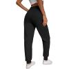 imageYeokou Womens Warm Sherpa Lined Athletic Sweatpants Jogger Fleece PantsBlack