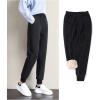 imageYeokou Womens Warm Sherpa Lined Athletic Sweatpants Jogger Fleece PantsBlack