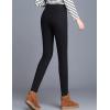 imageYeokou Womens Warm Sherpa Lined Athletic Sweatpants Jogger Fleece PantsBlackskinny