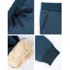 imageYeokou Womens Warm Sherpa Lined Athletic Sweatpants Jogger Fleece PantsBlue