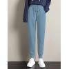 imageYeokou Womens Warm Sherpa Lined Athletic Sweatpants Jogger Fleece PantsDustyblue