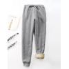 imageYeokou Womens Warm Sherpa Lined Athletic Sweatpants Jogger Fleece PantsLight Grey