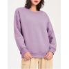 imageYeokou Womens Winter Hoodies Pullover Sherpa Fleece Warm Heavyweight Sweatshirt2 Purple