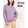 imageYeokou Womens Winter Hoodies Pullover Sherpa Fleece Warm Heavyweight Sweatshirt2 Purple