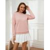 imageYeokou Womens Winter Hoodies Pullover Sherpa Fleece Warm Heavyweight Sweatshirt3 Pink