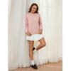 imageYeokou Womens Winter Hoodies Pullover Sherpa Fleece Warm Heavyweight Sweatshirt3 Pink