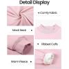 imageYeokou Womens Winter Hoodies Pullover Sherpa Fleece Warm Heavyweight Sweatshirt3 Pink