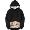 imageYeokou Womens Athletic Hoodies Sherpa Fleece Lined Workout Pullover Winter Warm Thicken SweatshirtBlack